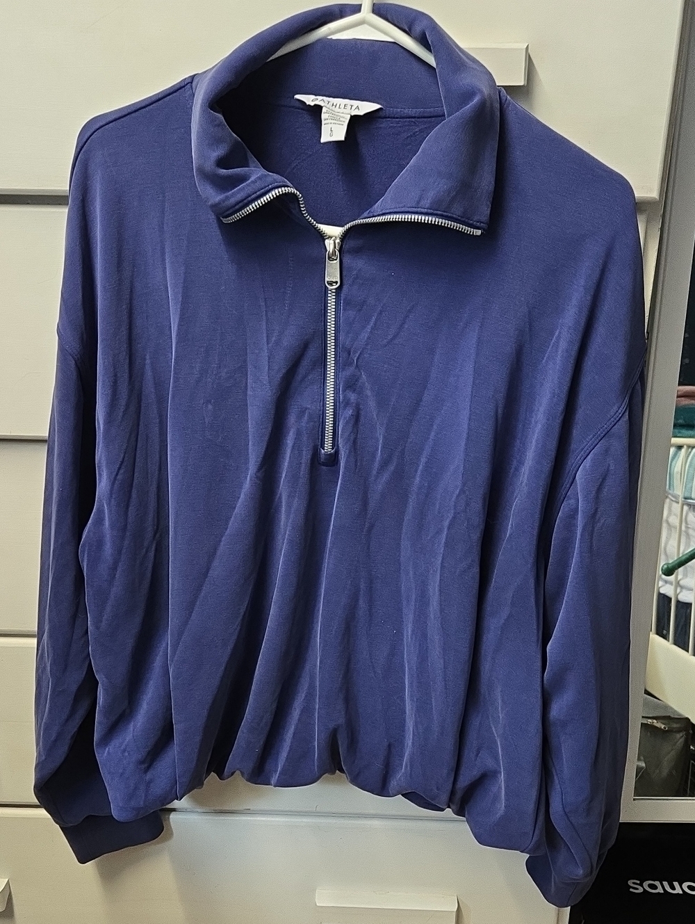 Athleta Seasoft Deep Blue Bubble Hem